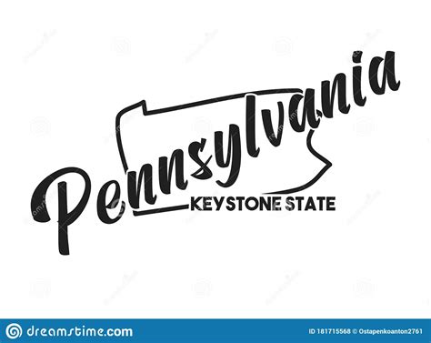 The shape was based loosely on that seen in file:pennsylvania quarter, reverse side, 1999.jpg / file:pennsylvania quarter, reverse side, 1999.png. Pennsylvania Vector Silhouette. Nickname Inscription Keystone State. Image For US Poster, Banner ...