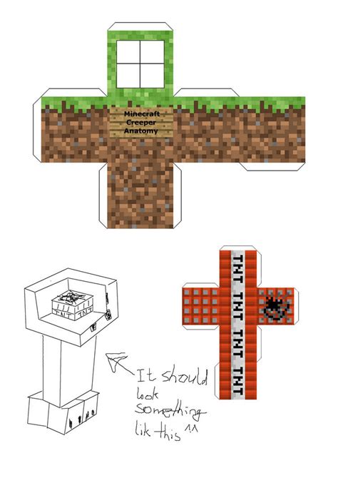 Paper Craft New 622 Minecraft Papercraft Templates Free