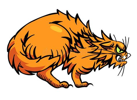 Cartoon Image Of Angry Cat Stock Vector Illustration Of Cartoon 90745709