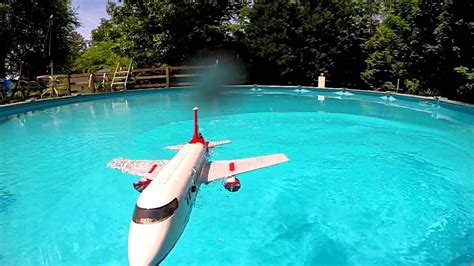 Lego Plane Crash In Water Slow Motion Youtube