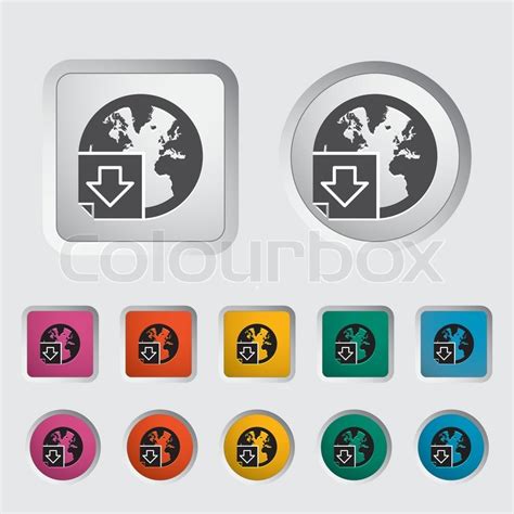 Datei Herunterladen Einzelnes Symbol Stock Vektor Colourbox
