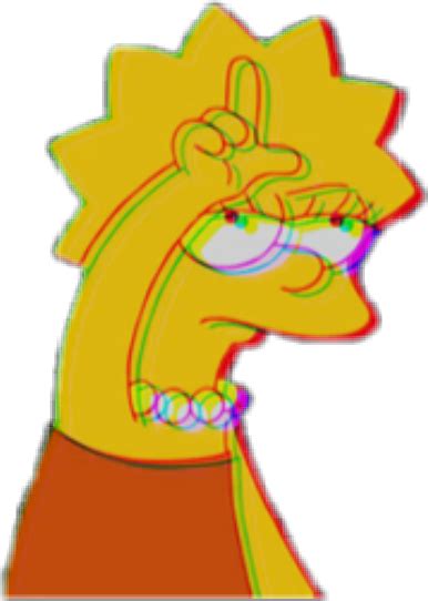 Glitch Lisa Simpsons Lisasimpson Sticker By Kathaarsis