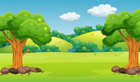 Cartoon Nature Background Images Free Download On Freepik