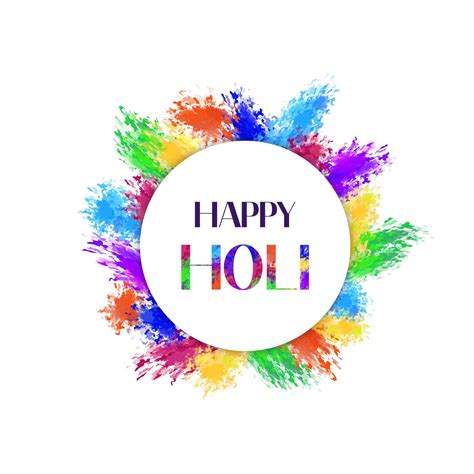 Happy Holi Card Traditional Festival Of Colors In Indian Culture