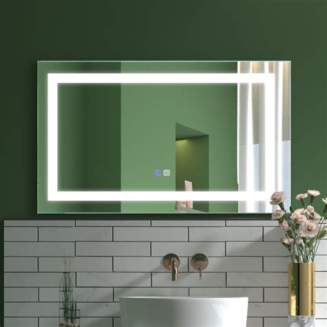 Led Bathroom Vanity Mirrorlighted Bathroom Mirrorsmart Bathroom Mirroranti Fogdimmablewall