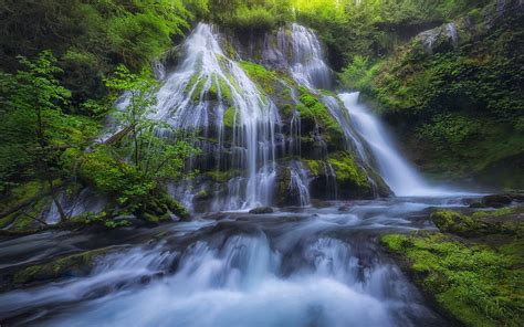 Panther Creek Falls Waterfall Evening Columbia River Gorge Ford