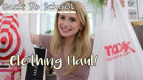 Back To School Clothing Haul Try On Style Youtube