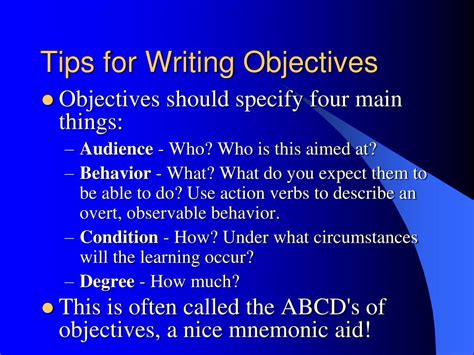 Ppt Writing Instructional Goals And Objectives Powerpoint