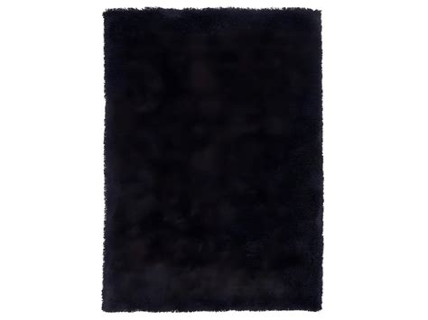 Tapis Shaggy 80x140 Sg Luxe Noir Fait Main Certification Care And Fair Idéal Pour La Chambre