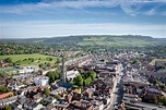 Dorking Town Centre Aerial Drone Image Views - London Surrey Corporate ...