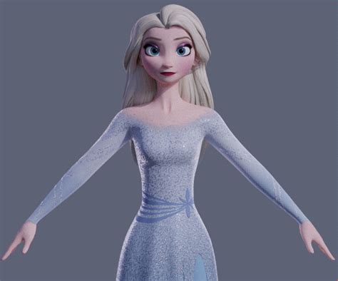 Disney S Frozen 2 Elsa Hair Down Version Wip By King Of Snow On Deviantart