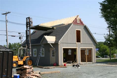 24x36 12 Pich Garage1 Custom Barns And Buildings The Carriage Shed