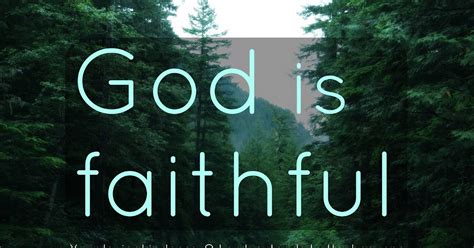 Imperfectly Wonderful World God Is Faithful