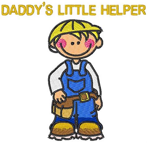 daddys little helper embroidery design annthegran