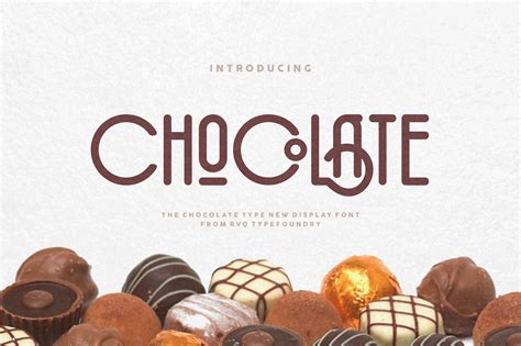 The Chocolate Type Logo Bonus Chocolate Font Chocolate Logo