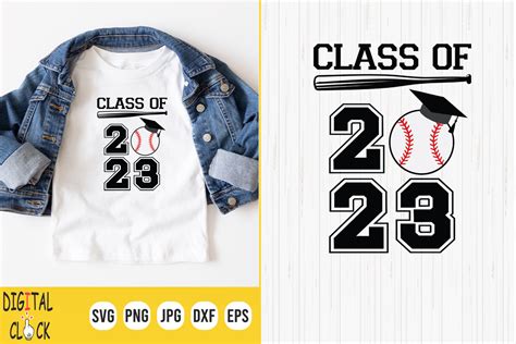 Class Of 2023 Senior Baseball Graduation Graphic By Digital Click Store