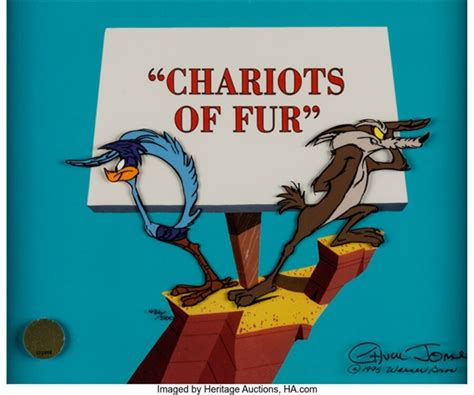 Chariots Of Fur Road Runner And Wile E Coyote Limited Edition Cel Warner Brothers