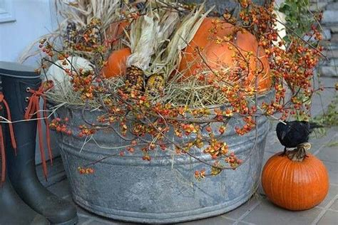 Wash Tub Fall Decor Favorite Places And Spaces Pinterest