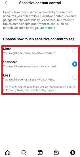 How To Limit Sensitive Content In Instagram Feed And Explore Page