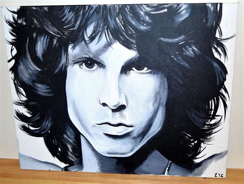 Jim Morrison Canvas Painting At Explore Collection