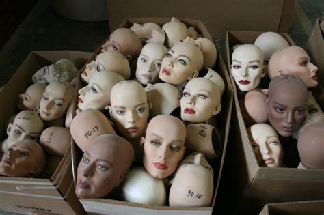 Boxes Of Mannequin Heads Vintage Mannequin Mannequin Heads Mannequins