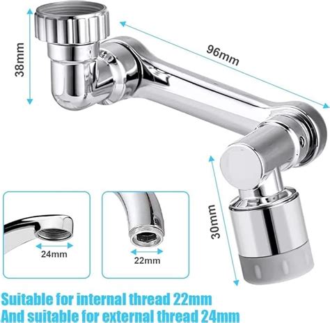 Rotating Faucet Extender Adjustable Nal Aerator Attachment Splash Filter Kitchen Tap Extender