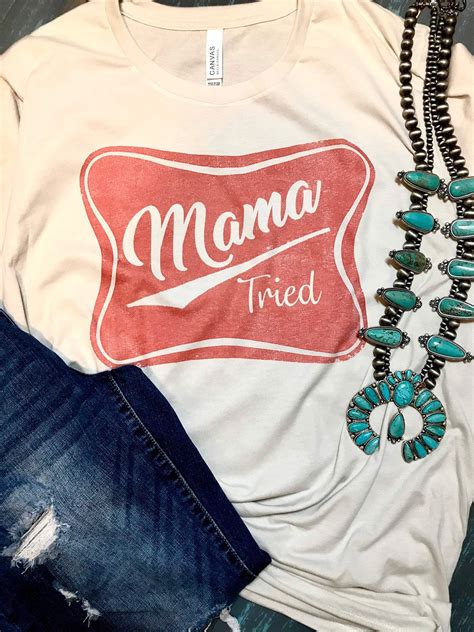 Mama Tried Graphic Tee | Graphic tee outfit fall, Graphic tee outfits, Graphic tees vintage