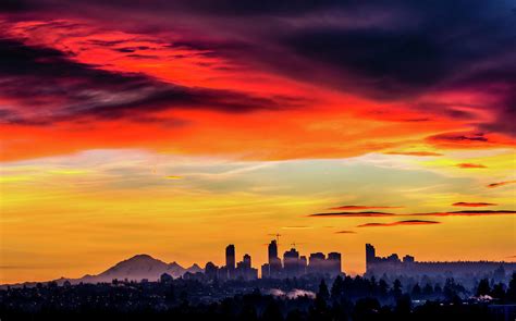 Vancouver Sunrise Photograph By Ian Stotesbury Fine Art America