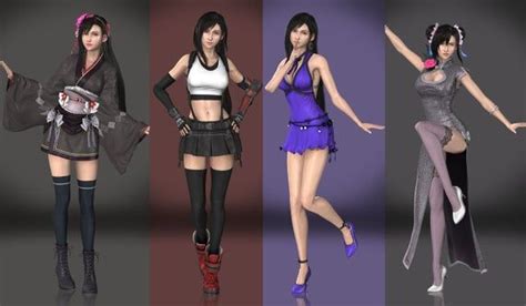 All Tifa Outfits Dress Final Fantasy Vii 7 Remake Tifa Etsy Final