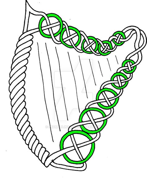 Celtic Harp Drawing Free Download On Clipartmag