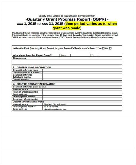 10 Grant Report Templates