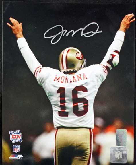 Lot Detail Joe Montana Signed 8 X 10 Super Bowl Xxiv Photo Montana