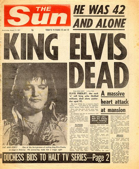 Elvis The Day The King Died Rocknroll Remembered Photo 2696636