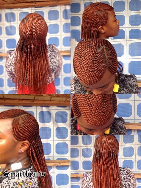 Start by dividing the hair in the center of the head. Ghana Weaving Styles For Natural Hair - Natural Junkie