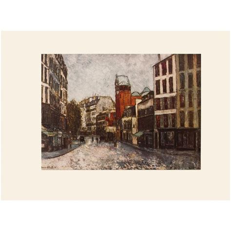 1950s After M Utrillo Paris Rue Des Abbesses First Edition Period