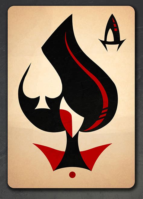 playing card queen of spades on behance