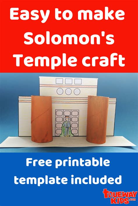 Solomons Temple Bible Craft Bible Crafts For Kids Bible Lessons For