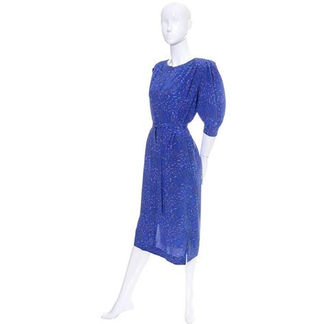 1970s Vintage Emanuel Ungaro Parallele Silk Dress For Sale At 1stdibs