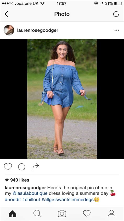 Lauren Goodger Instagram Pics Spark Accusations Of Photoshopping