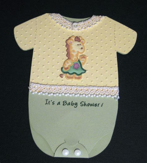 Card Baby Shower Onesie Card