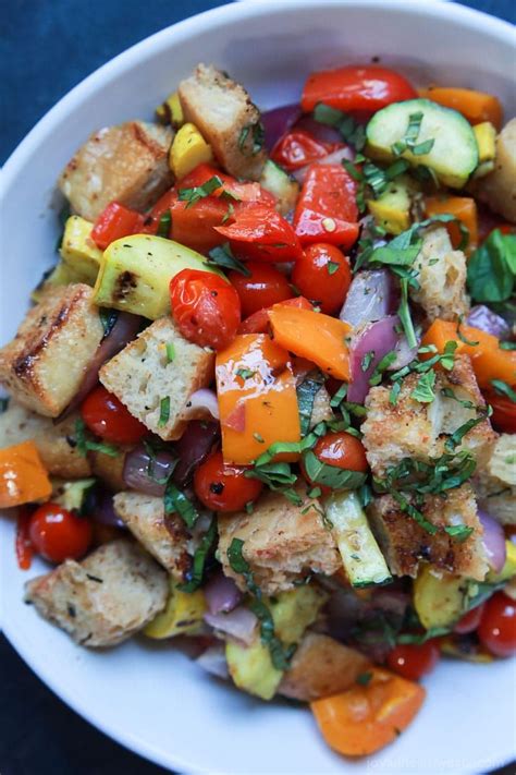 Grilled Vegetable Panzanella Salad Recipe Easy Healthy Recipes