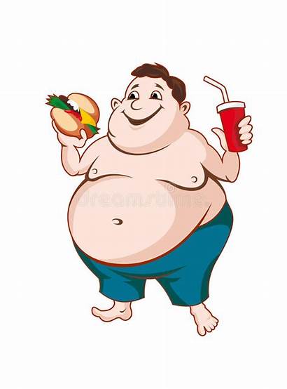 Fat Clipart Vector Illustration Overweight Person Cartoon