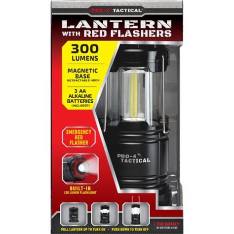 Pro 4 Tactical Portable Lantern With Bright Light 300 Lumens Magnetic