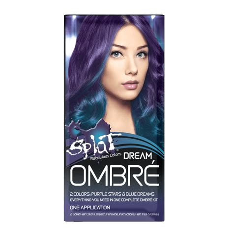 Splat Complete Kit Ombre Dream Semi Permanent Blue And Purple Hair Dye