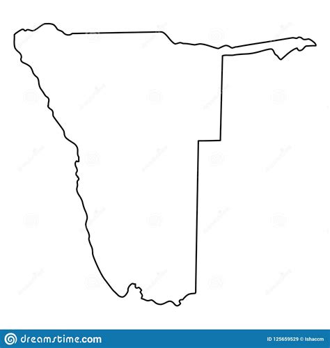 Namibia Outline Map Free Blank Vector Map Webvectormaps Images And Photos Finder