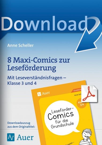 8 maxi comics zur leseförderung