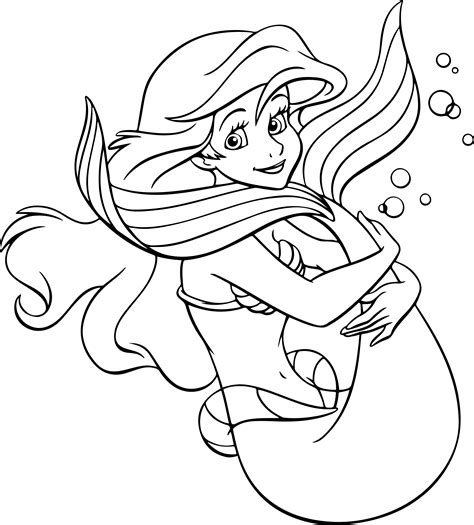 Ariel Outline Svg Ariel Clipart Little Mermaid Svg Prince Inspire