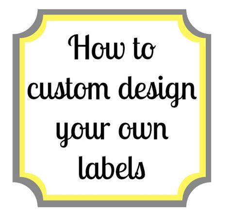 How To Make Your Own Labels Using Picmonkey