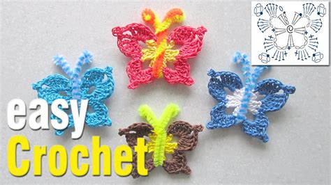 Easy Crochet How To Crochet A Butterfly For Beginners Free Crochet