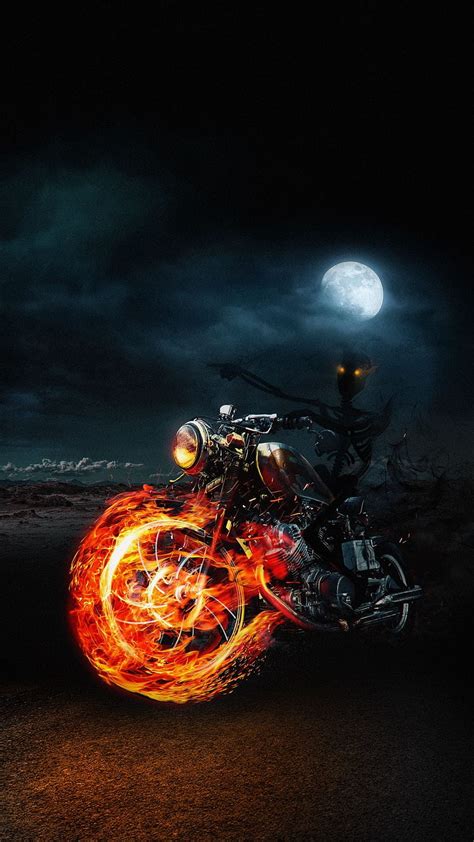 Ghost Rider Bike Mobile Wallpapers
